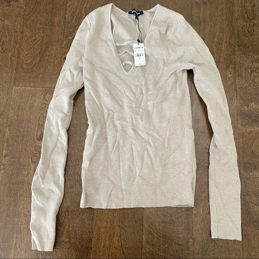 NWT. Express V Neck Sweater.